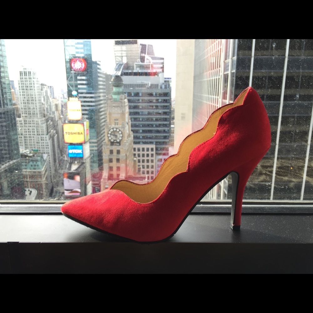 Chinese Laundry Red Suede Heels